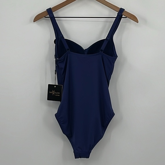 Niptuck Swim Joanne Multi-Fit Cup One Piece Swimsuit in Navy - NEW - Size 4 - Picture 4 of 10
